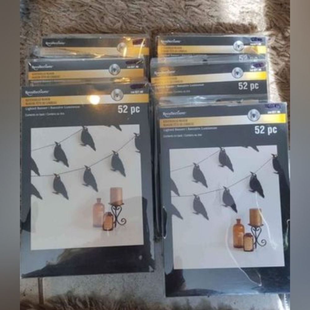 Recollections Raven Manor Lighted Banner 6 banners